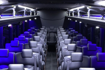 Costa Mesa Charter Bus Interior