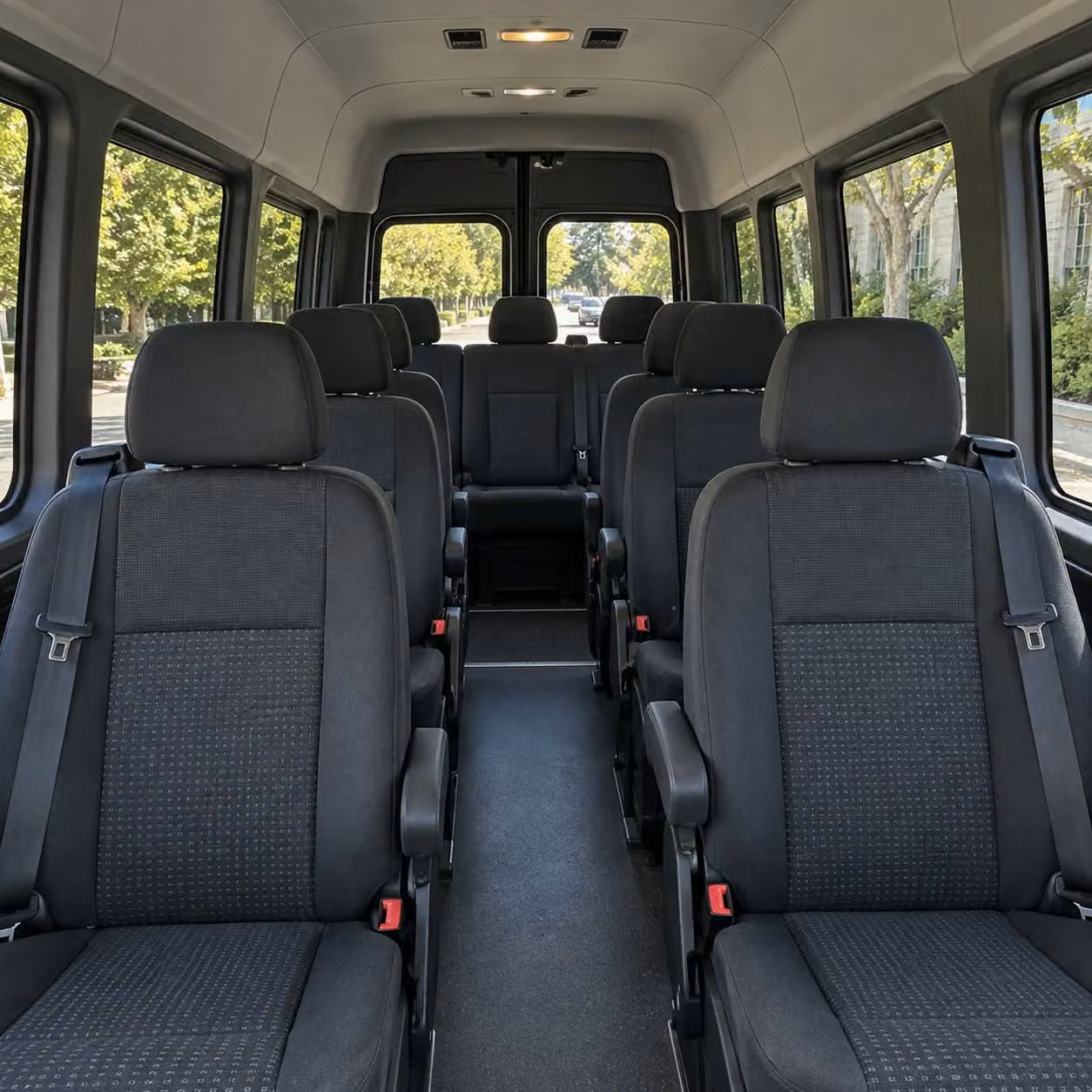 sprinter van with driver interior